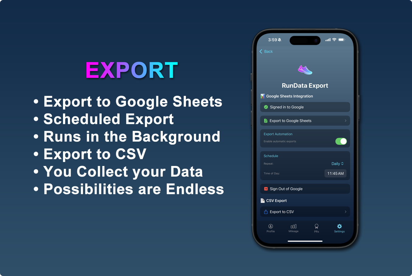 Export card